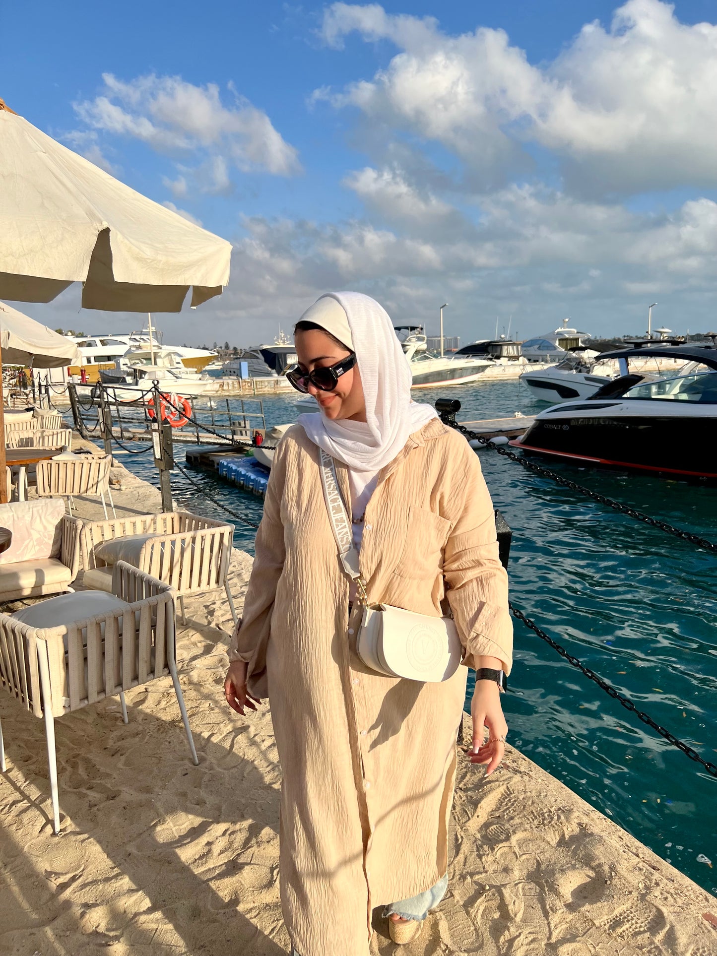 BEIGE MAXI SHIRT