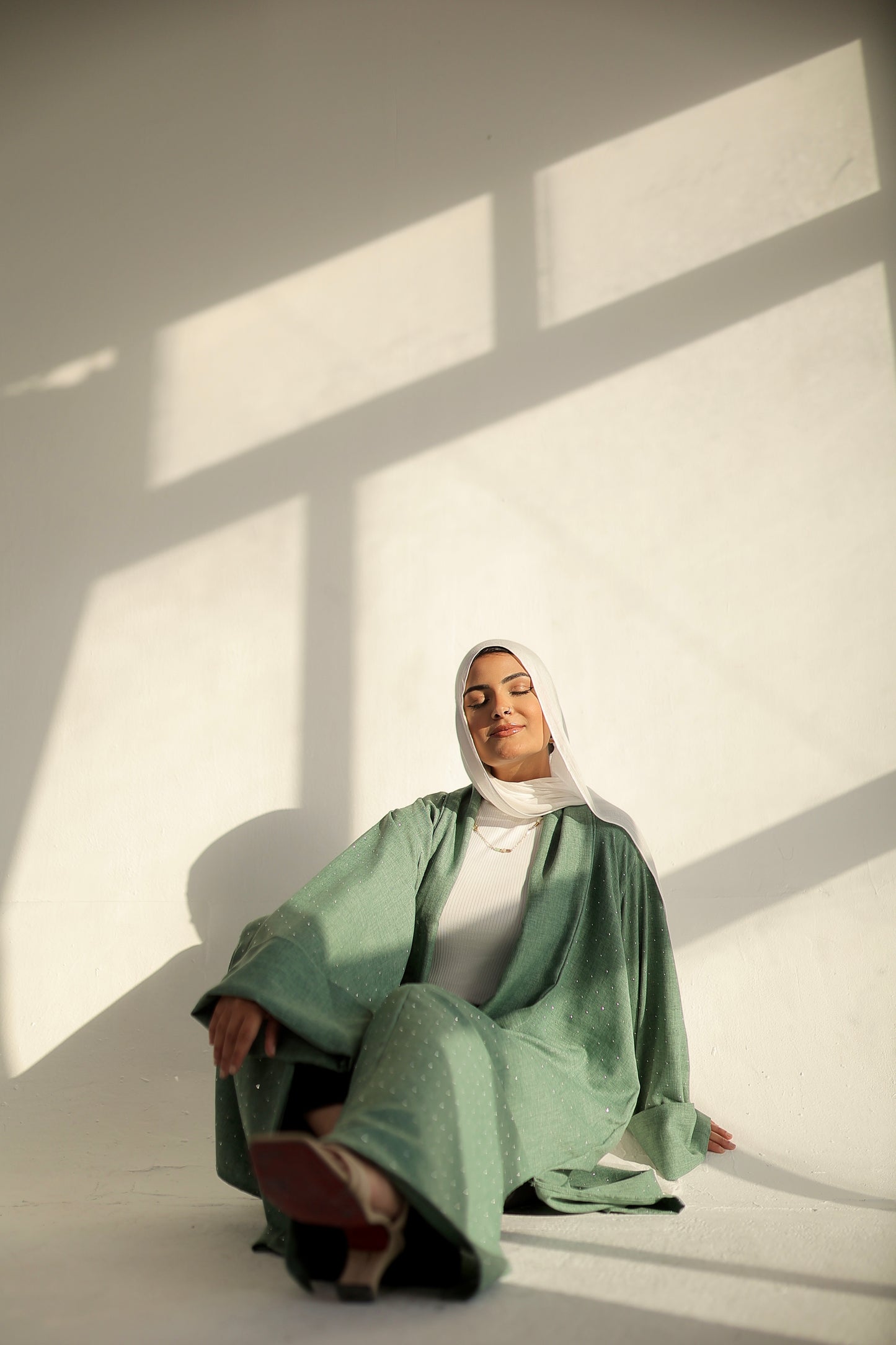 MINT RHINESTONE KAFTAN